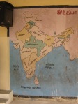 Map at a government school in Chennai