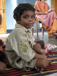 Six year old boy at Asha Deep school